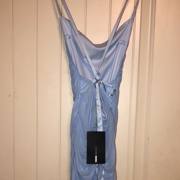 Fashion Nova MIDI Dress-Blue, Size Small - Picture 5 of 5